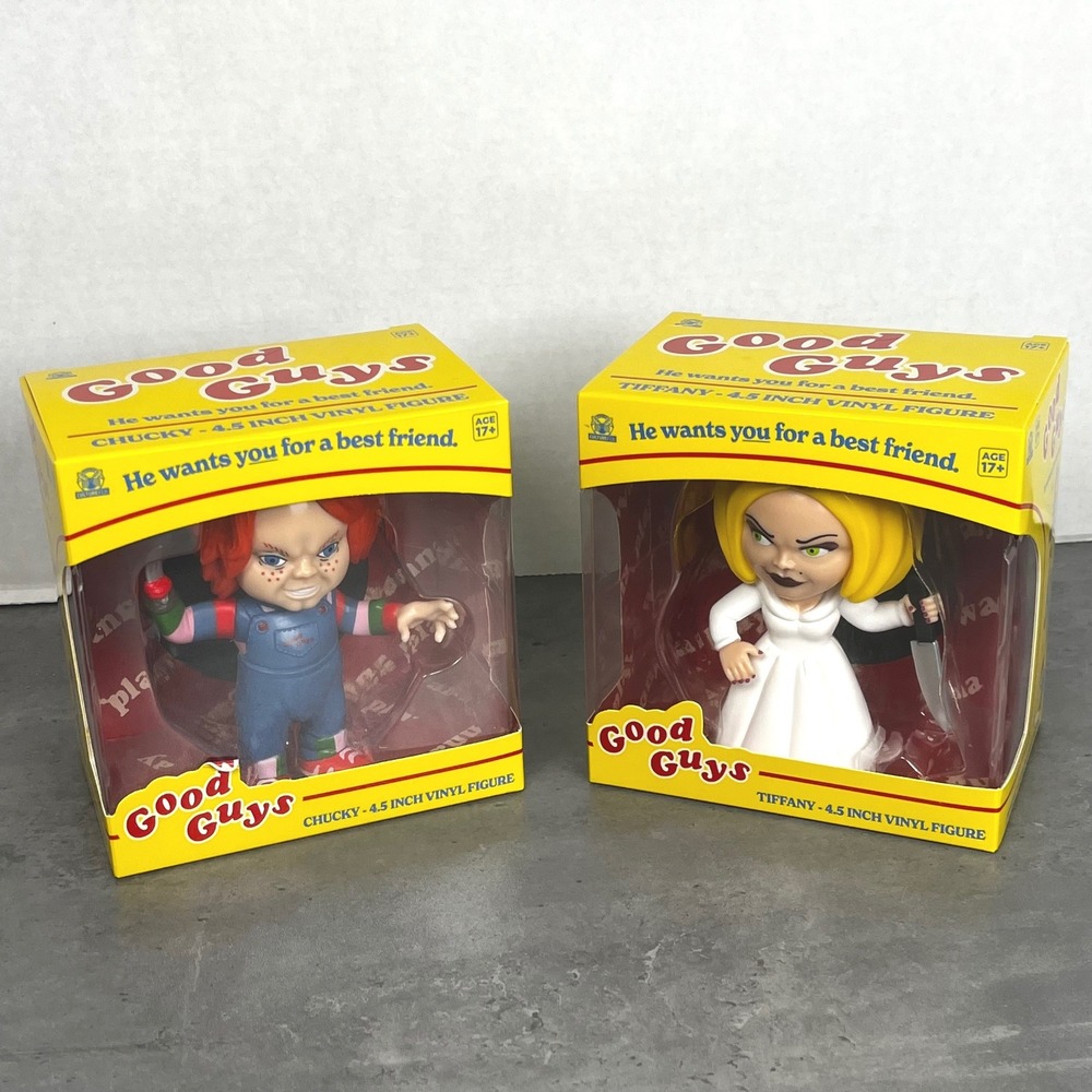 CultureFly Chucky and Tiffany 4.5‎ Inch Vinyl Figure Set Good Guys Child's Play